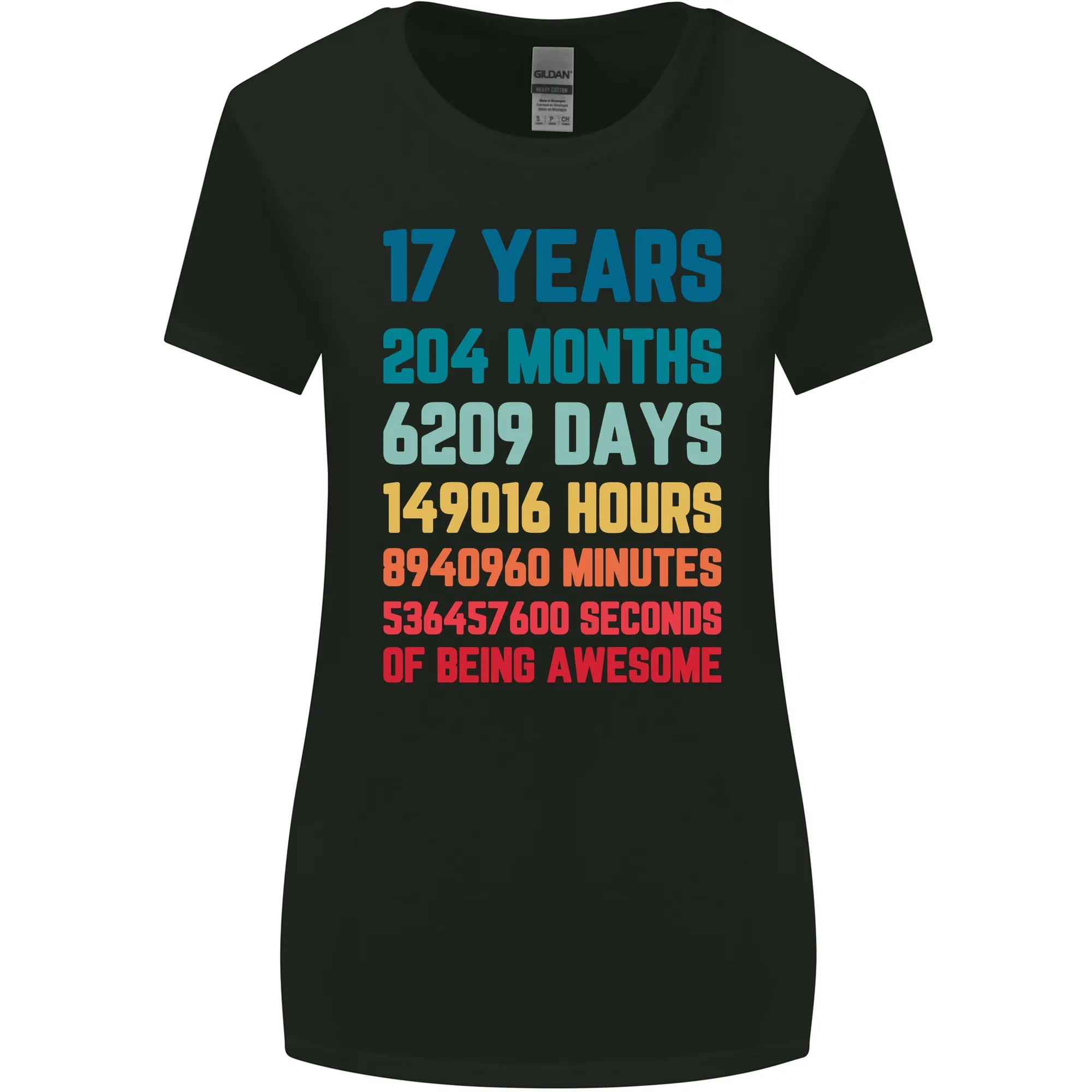 17th Birthday 17 Year Old Womens Wider Cut T-Shirt