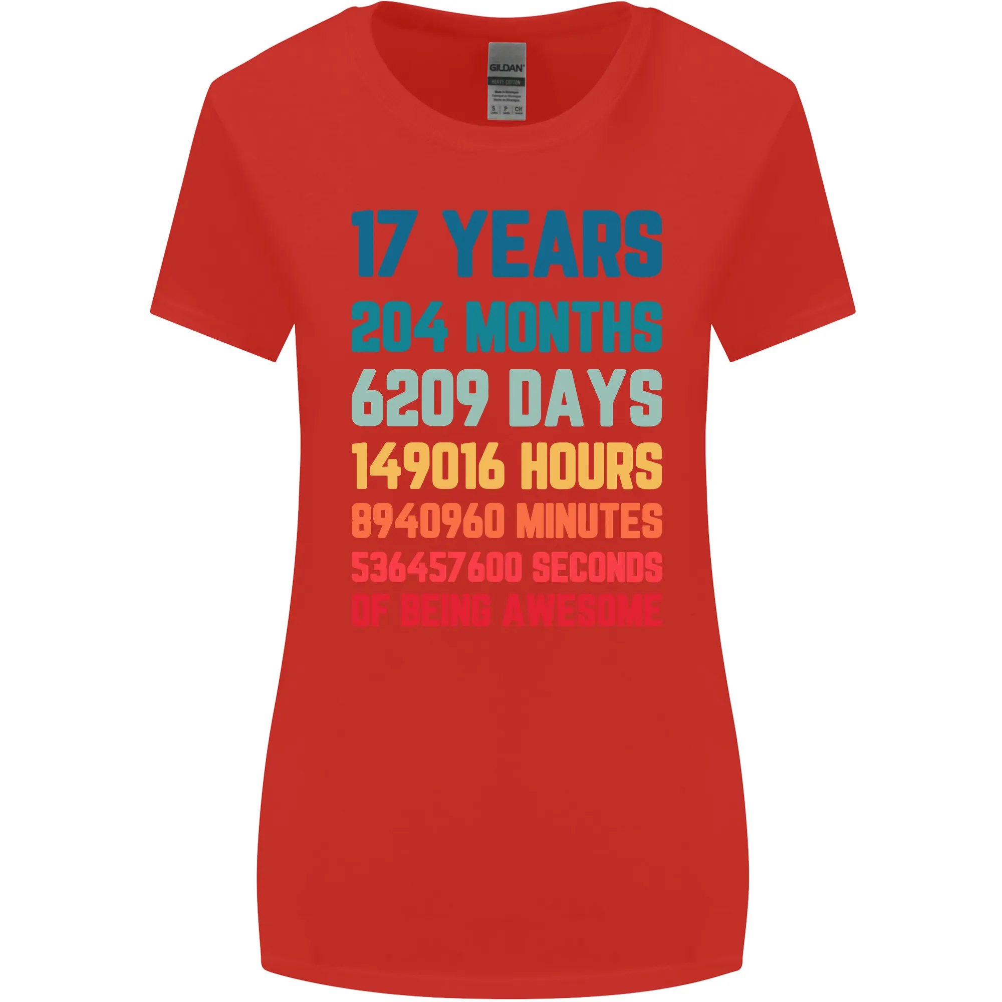 17th Birthday 17 Year Old Womens Wider Cut T-Shirt