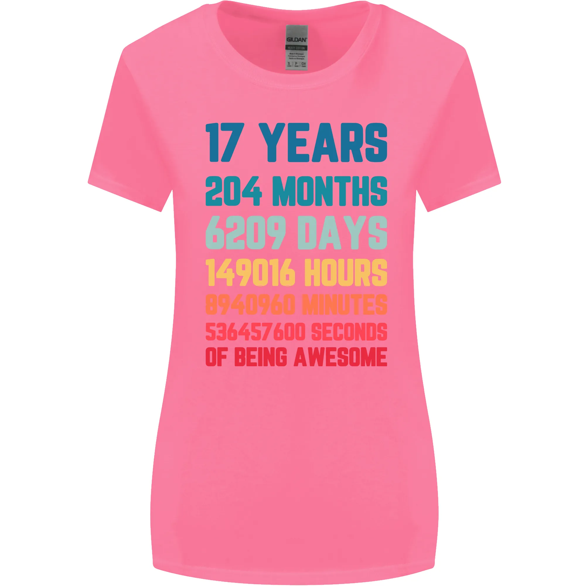 17th Birthday 17 Year Old Womens Wider Cut T-Shirt