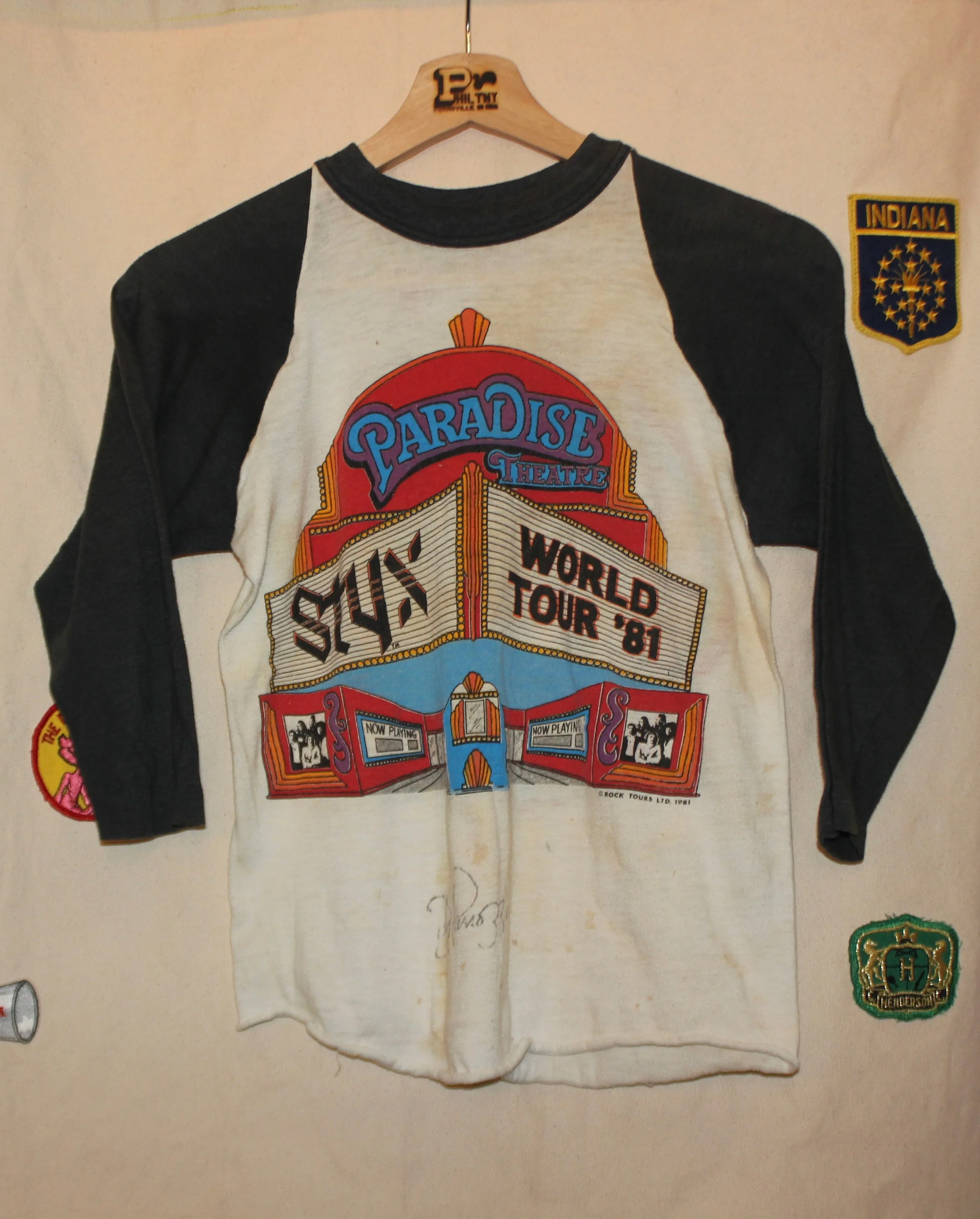 1981 Styx Tour Raglan T-Shirt: S