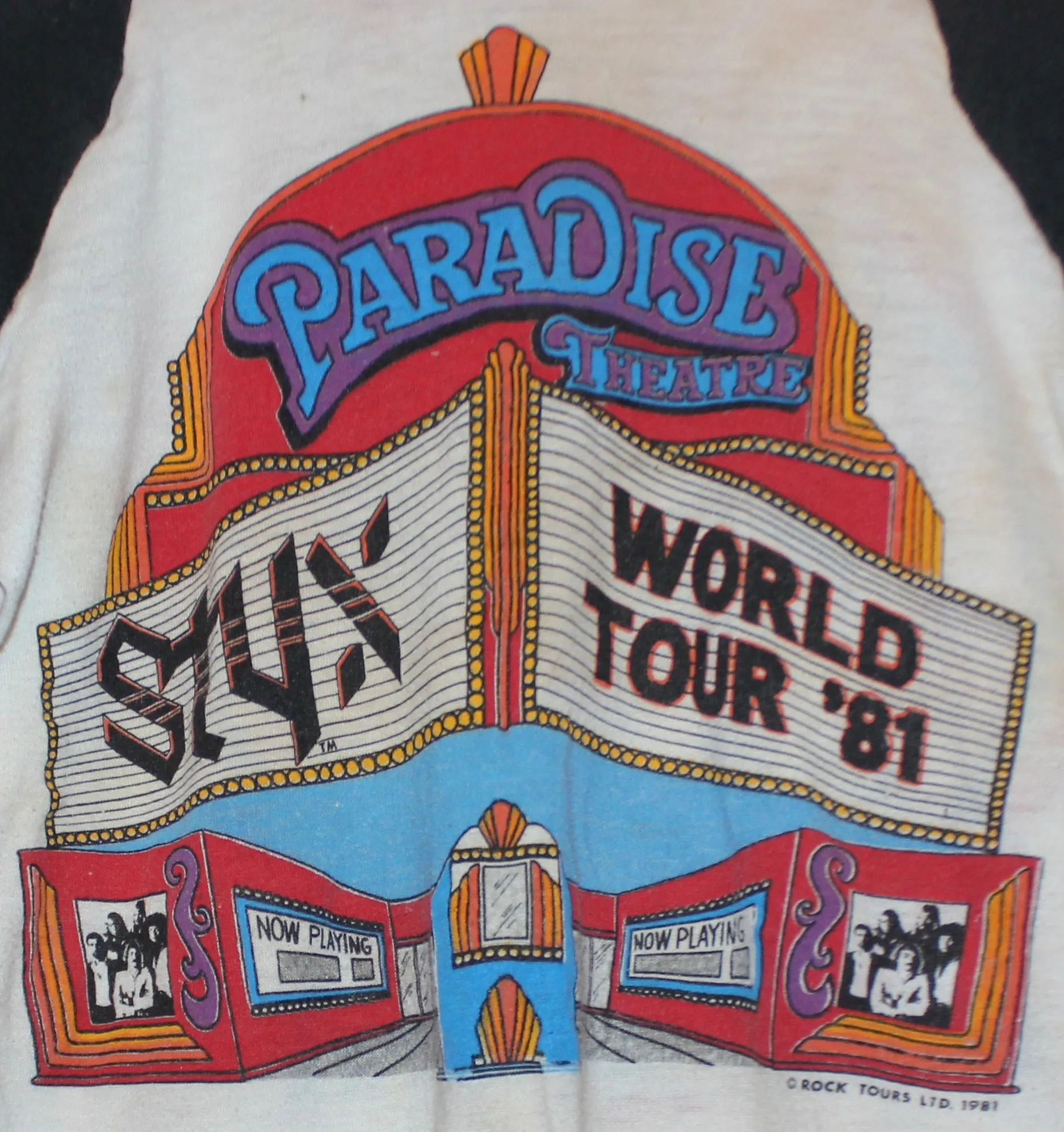 1981 Styx Tour Raglan T-Shirt: S