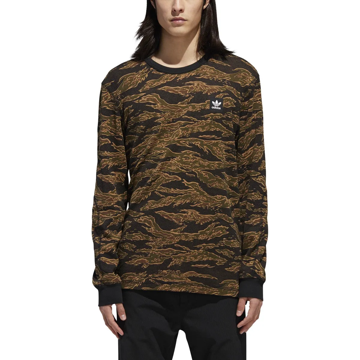 Adidas Men's Originals Camouflage Thermal Tee Camo Print