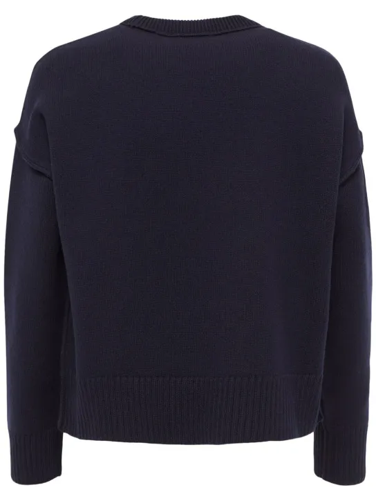 AMI Paris   Adc virgin wool crewneck sweater 