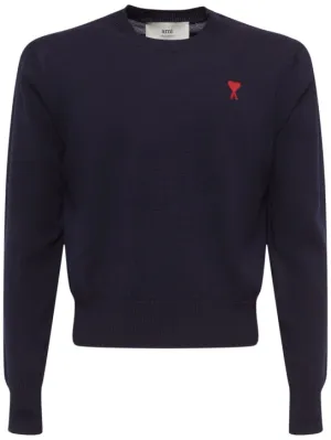 AMI Paris   Adc wool crewneck sweater 