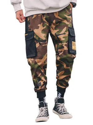 Army Camouflage Jogger Cargo Style Men Pants