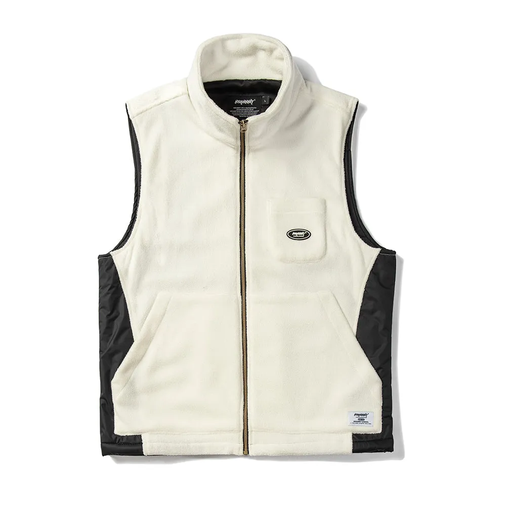 B714 FLEECE VEST WHITE