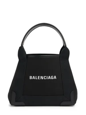 Balenciaga   XS Cabas Navy cotton bag 