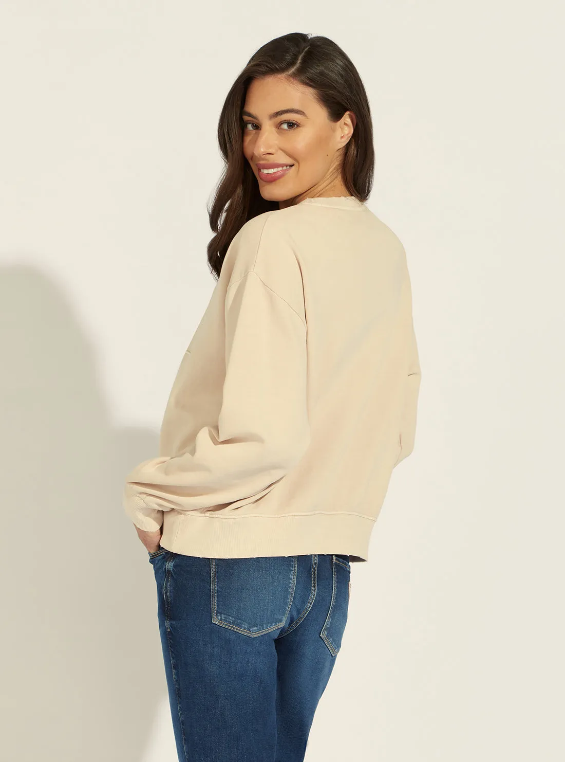 Beige Diane Active Logo Jumper