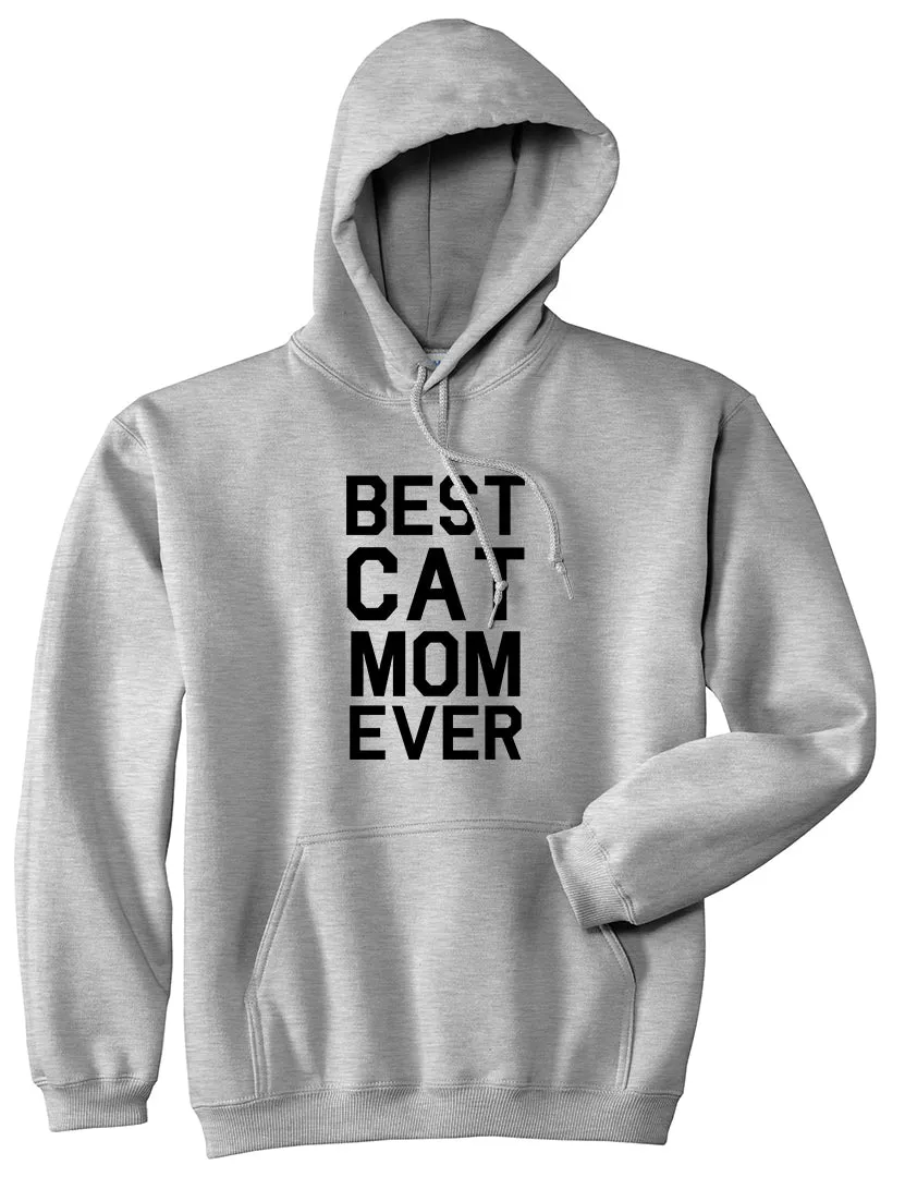 Best Cat Mom Ever Mens Pullover Hoodie