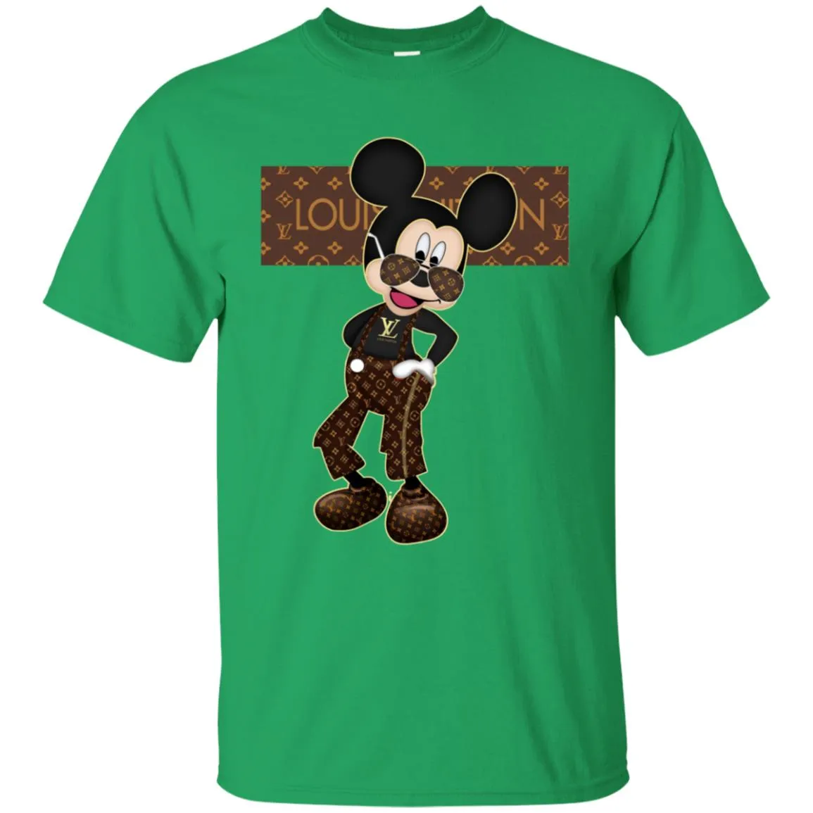 Best Louis Vuitton Mickey Fashion T-shirt Men Cotton T-Shirt