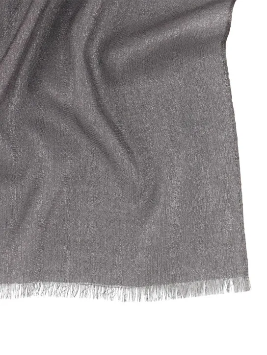 Brunello Cucinelli   Laminated cashmere blend scarf 