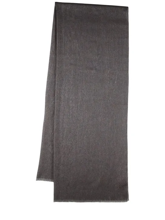 Brunello Cucinelli   Laminated cashmere blend scarf 