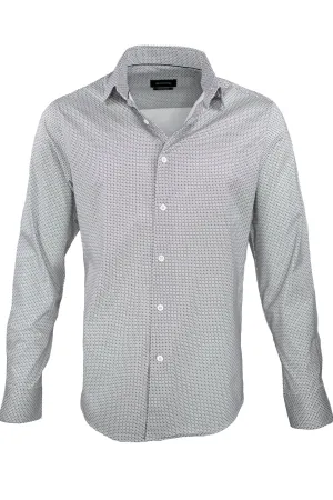 Bugatchi OoohCotton Stretch Geometric Shirt