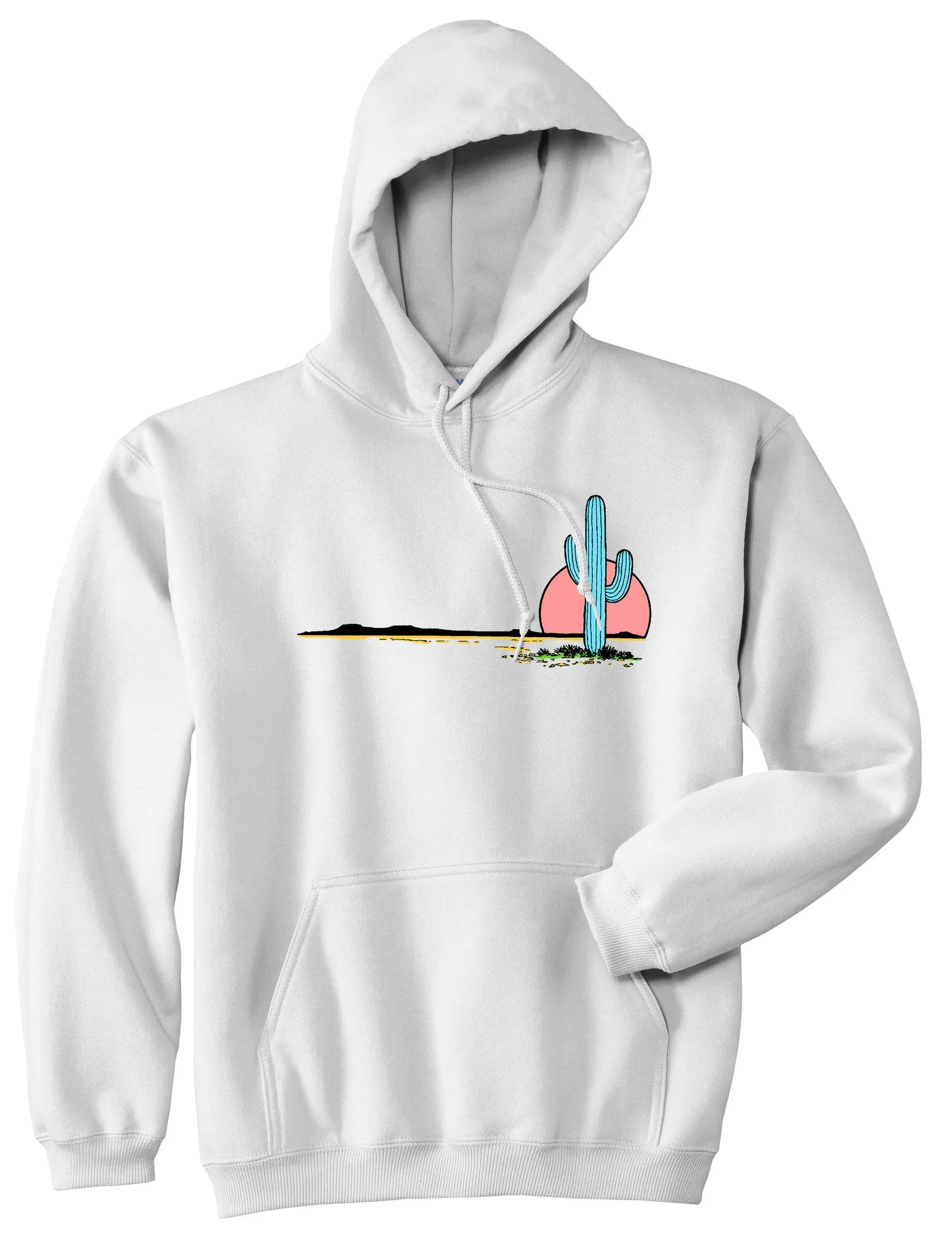 Cactus Sunrise Pullover Hoodie Hoody