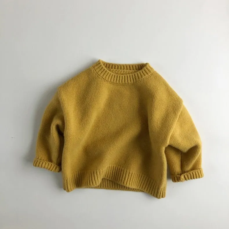 Cotton Crew Neck Knit Jumper