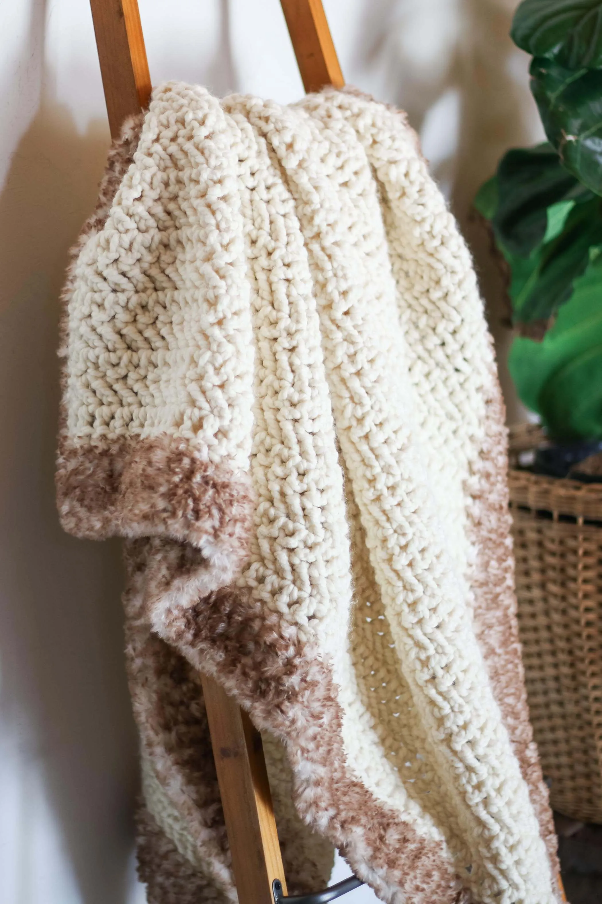 Crochet Kit - Luxe Herringbone Throw