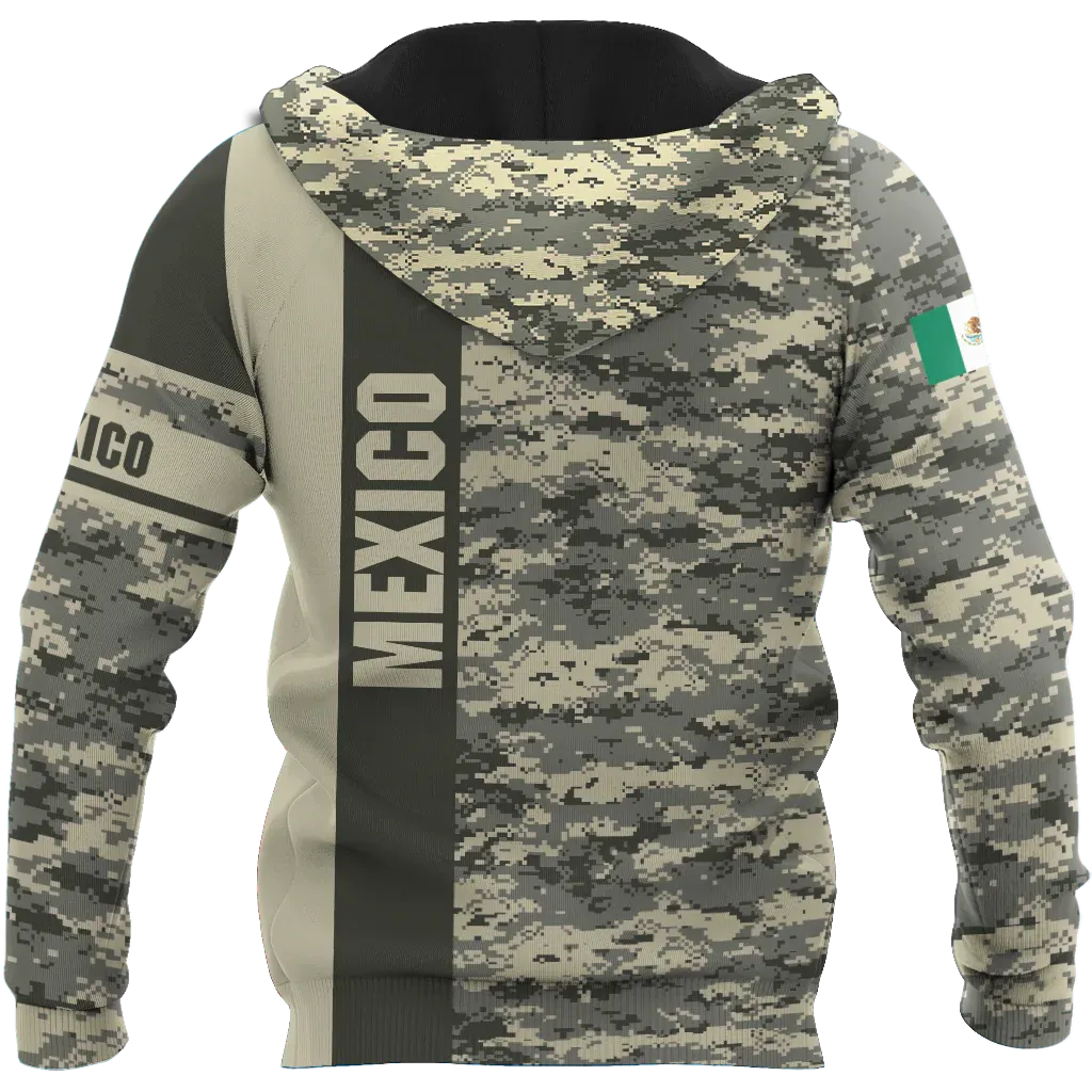 Custom Name 3D Full Printed Mexican Hoodie, Eagle Mexico Hoodies, Hoodies For Mexican Friend