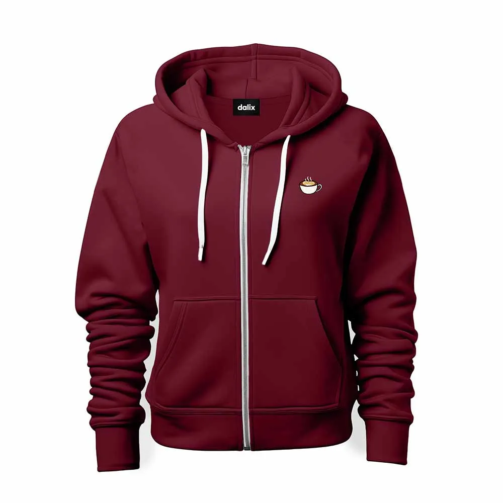 Dalix Cappuccino Zip Hoodie