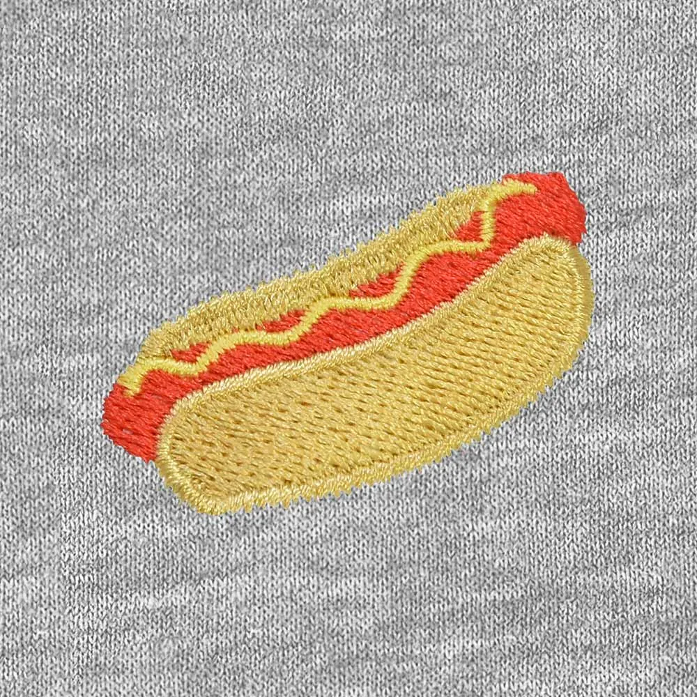 Dalix Hot Dog Cropped Zip Hoodie