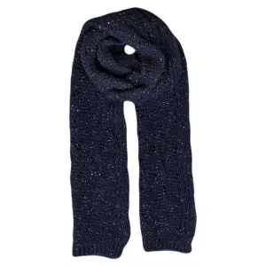 Dents Lace Knit Scarf - Navy