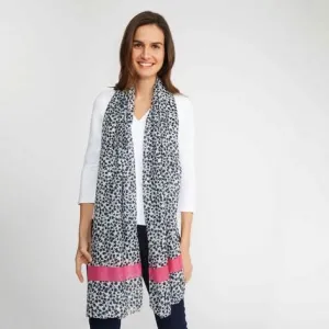 Ditsy Mono Lightweight Scarf