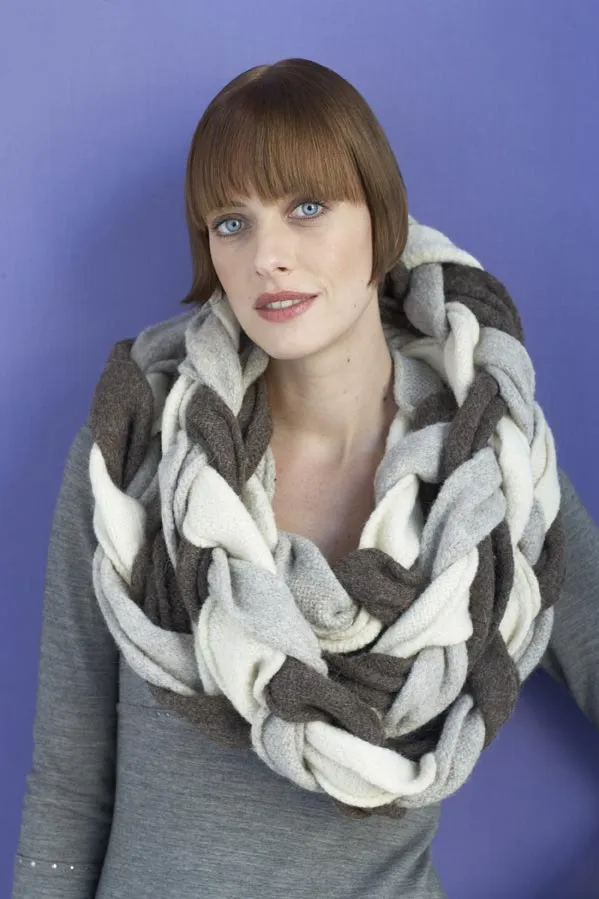 Felted Bristol Braided Scarf (Knit)