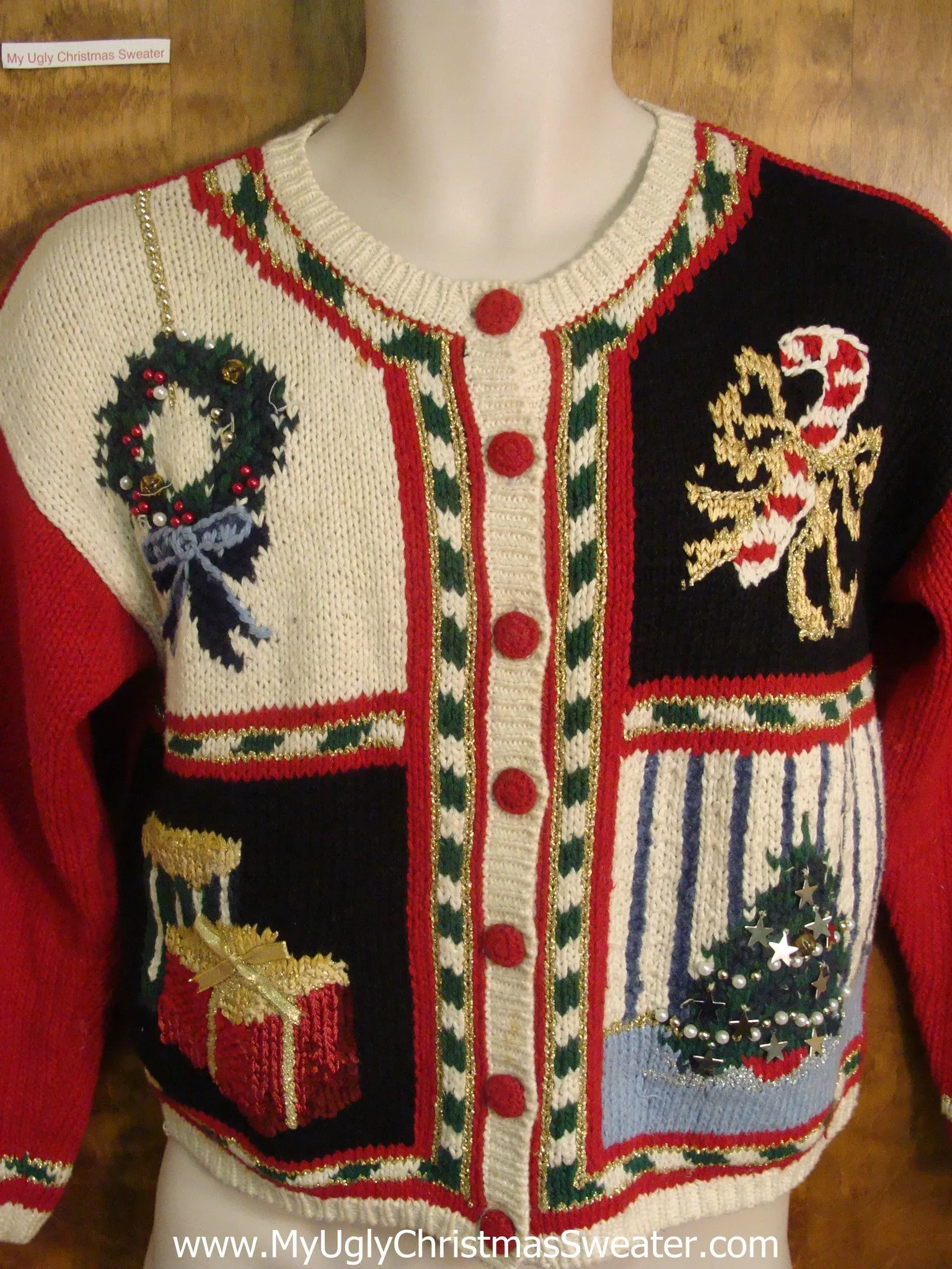 Festive Holiday Decorations Ugly Xmas Sweater