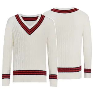 Fifth Doctor Cricket Sweater Doctor Who 5th Doctor Jumper Cosplay Outfit