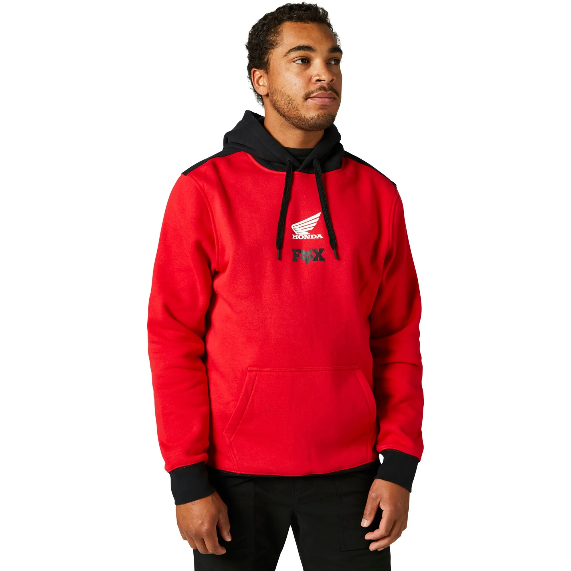 Fox Racing Honda Wing Pullover Fleece Hoodie Flame Red