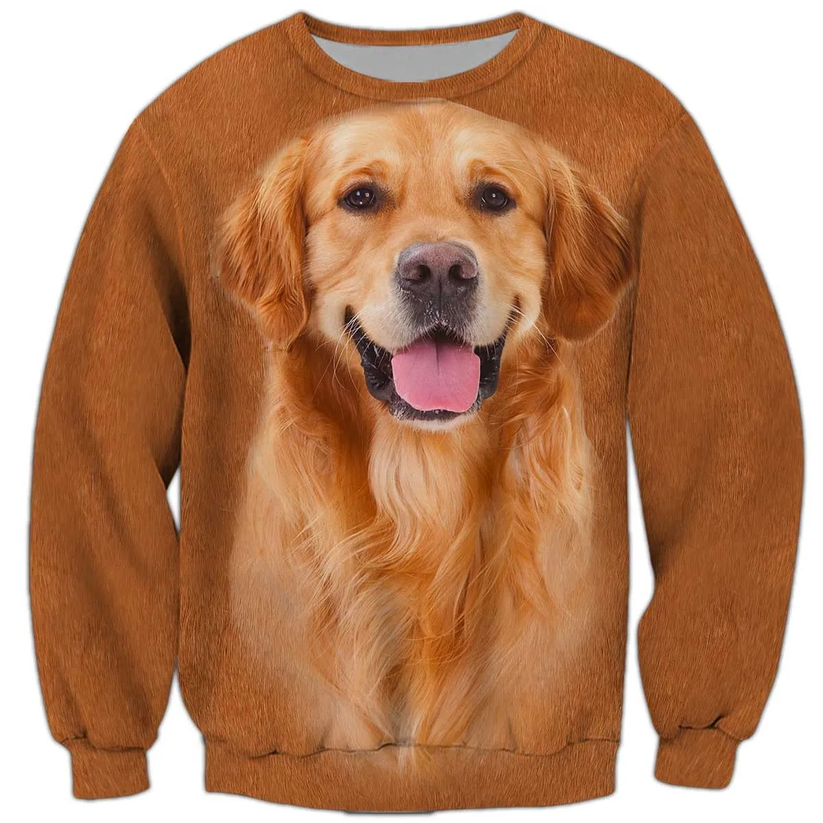 Golden Retriever Sweatshirt, Sweatshirt For Humans