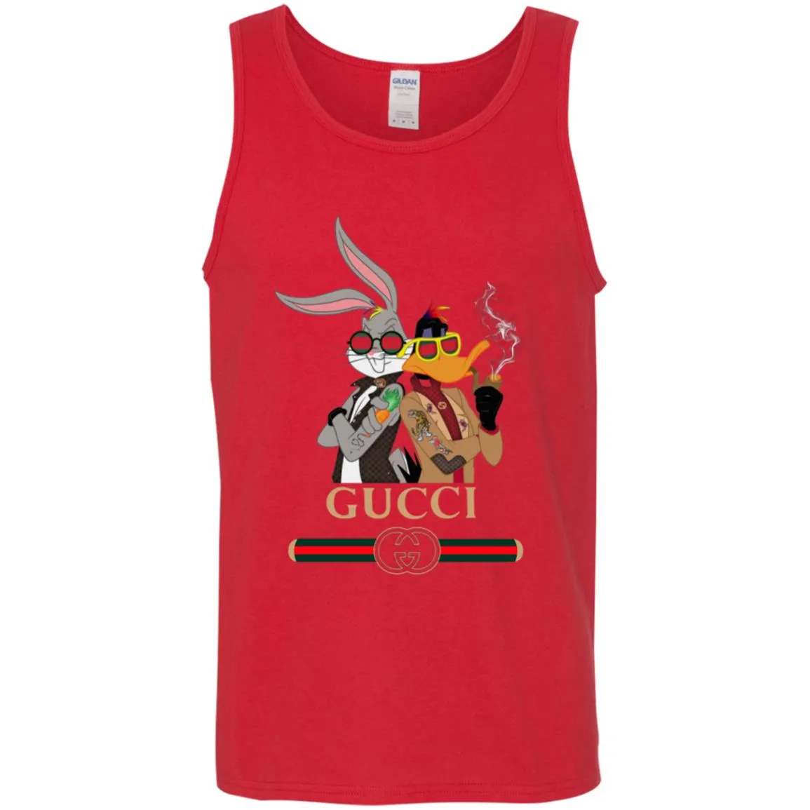 Gucci Trending T-shirt Rabbit And Donald T-shirt Men Cotton Tank