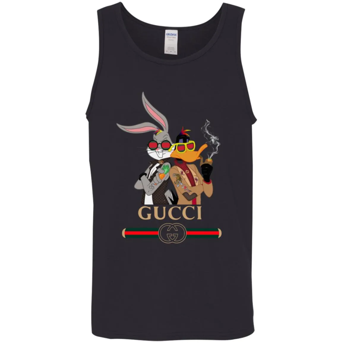 Gucci Trending T-shirt Rabbit And Donald T-shirt Men Cotton Tank