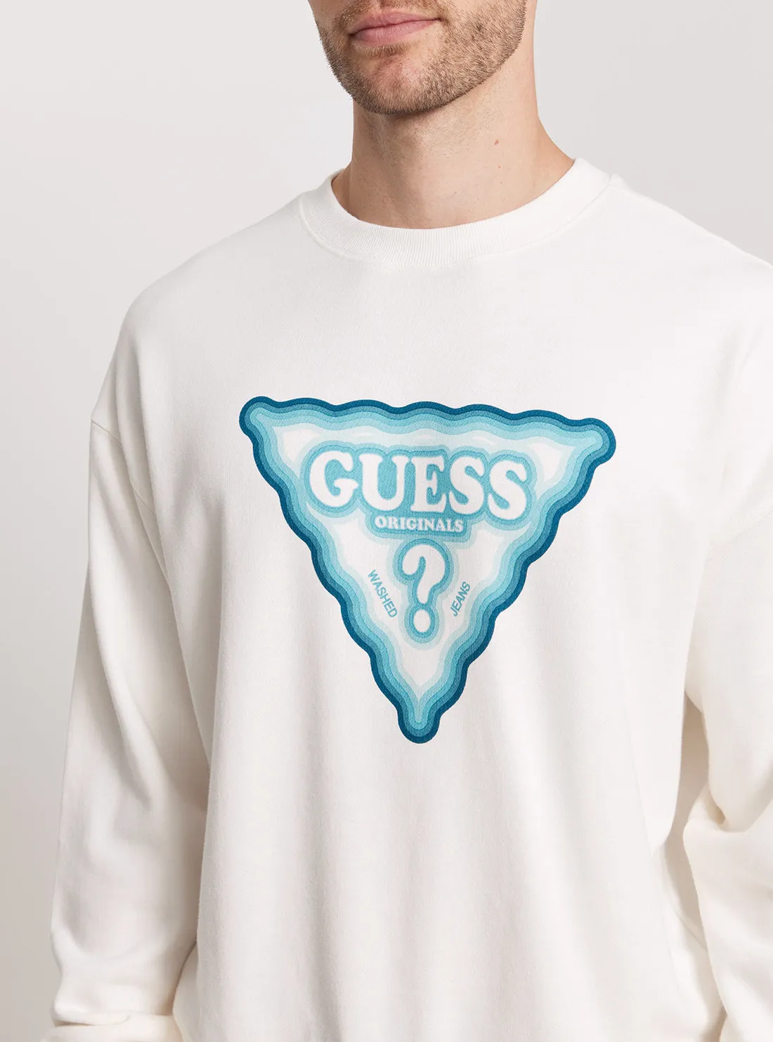 Guess Originals White Multi Jumper