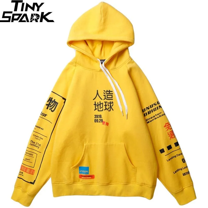 Harajuku Graphic Graffiti Kanji Streetwear Hoodie