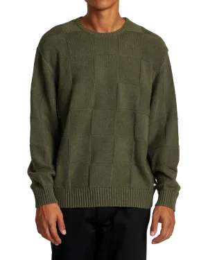 Hi Grade Boro Jumper in Olive Heather