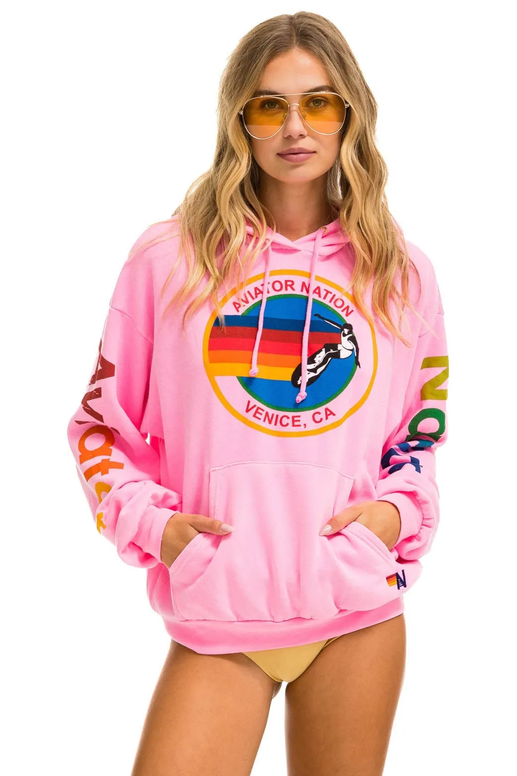 Hoodie Aviator Natio Hdprxan Neon-Pink