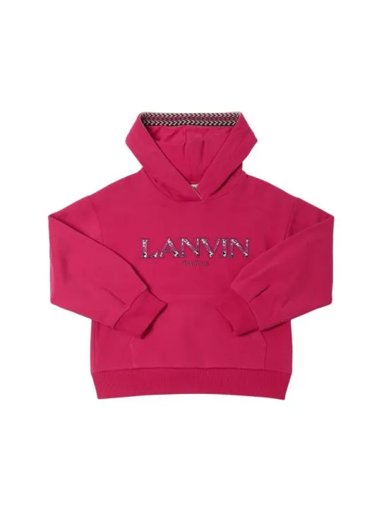 Lanvin   Embroidered cotton hoodie 