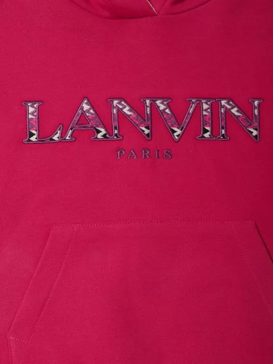 Lanvin   Embroidered cotton hoodie 