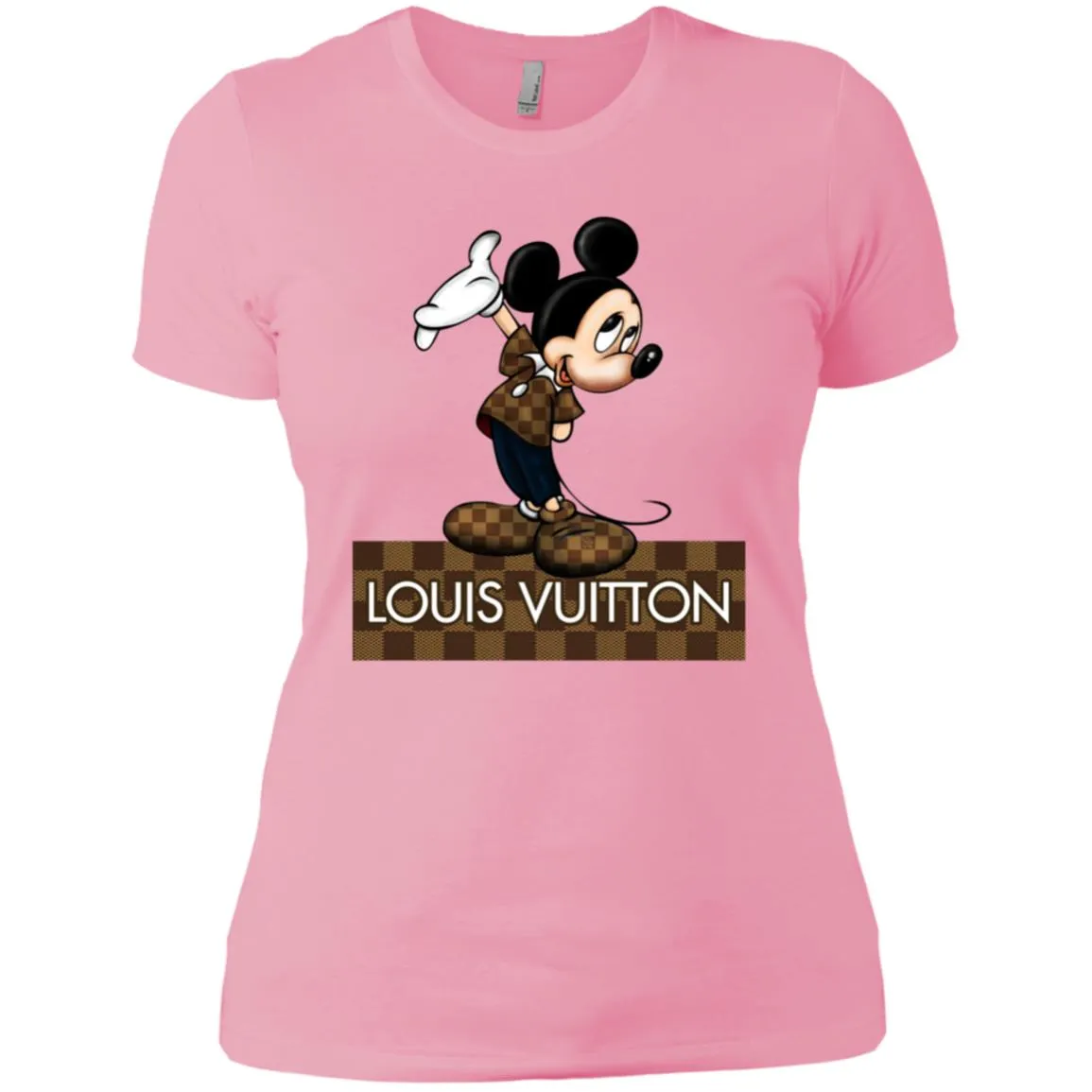 Louis Vuitton Mickey T-shirt Women Cotton T-Shirt