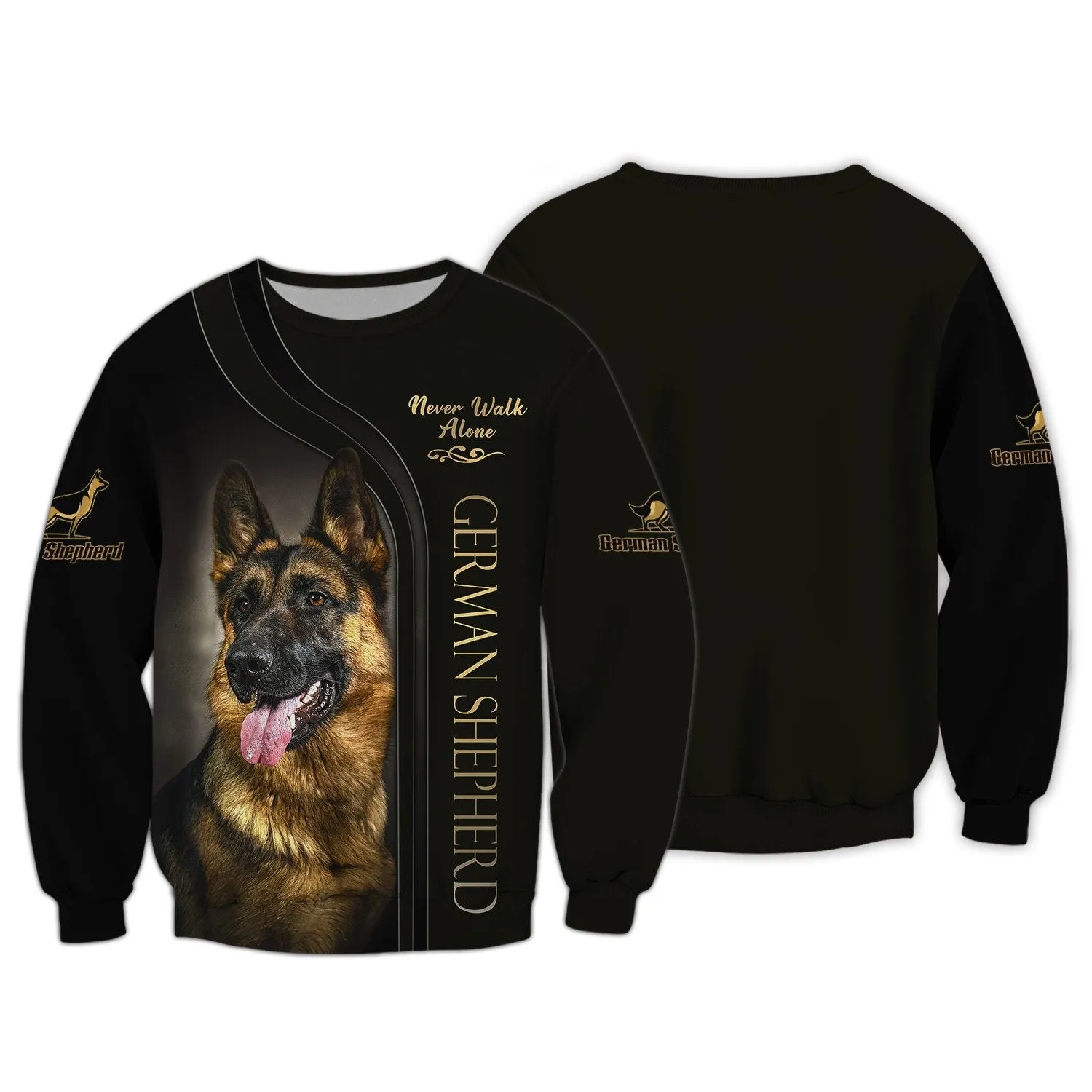 Love German Shepherd Sweatshirt Custom German Shepherd 3D Christmas Shirt