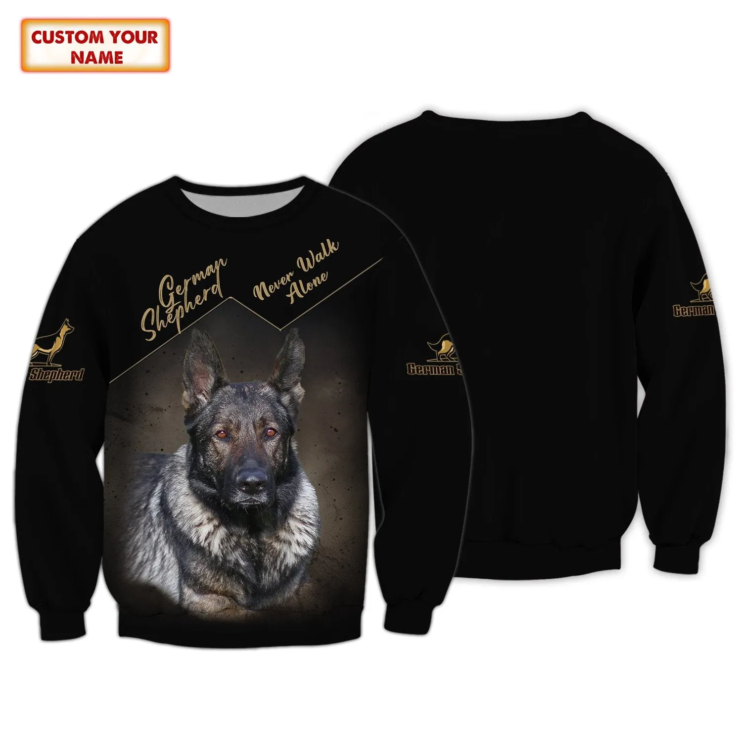 Love German Shepherd Sweatshirt Custom German Shepherd 3D Christmas Shirt