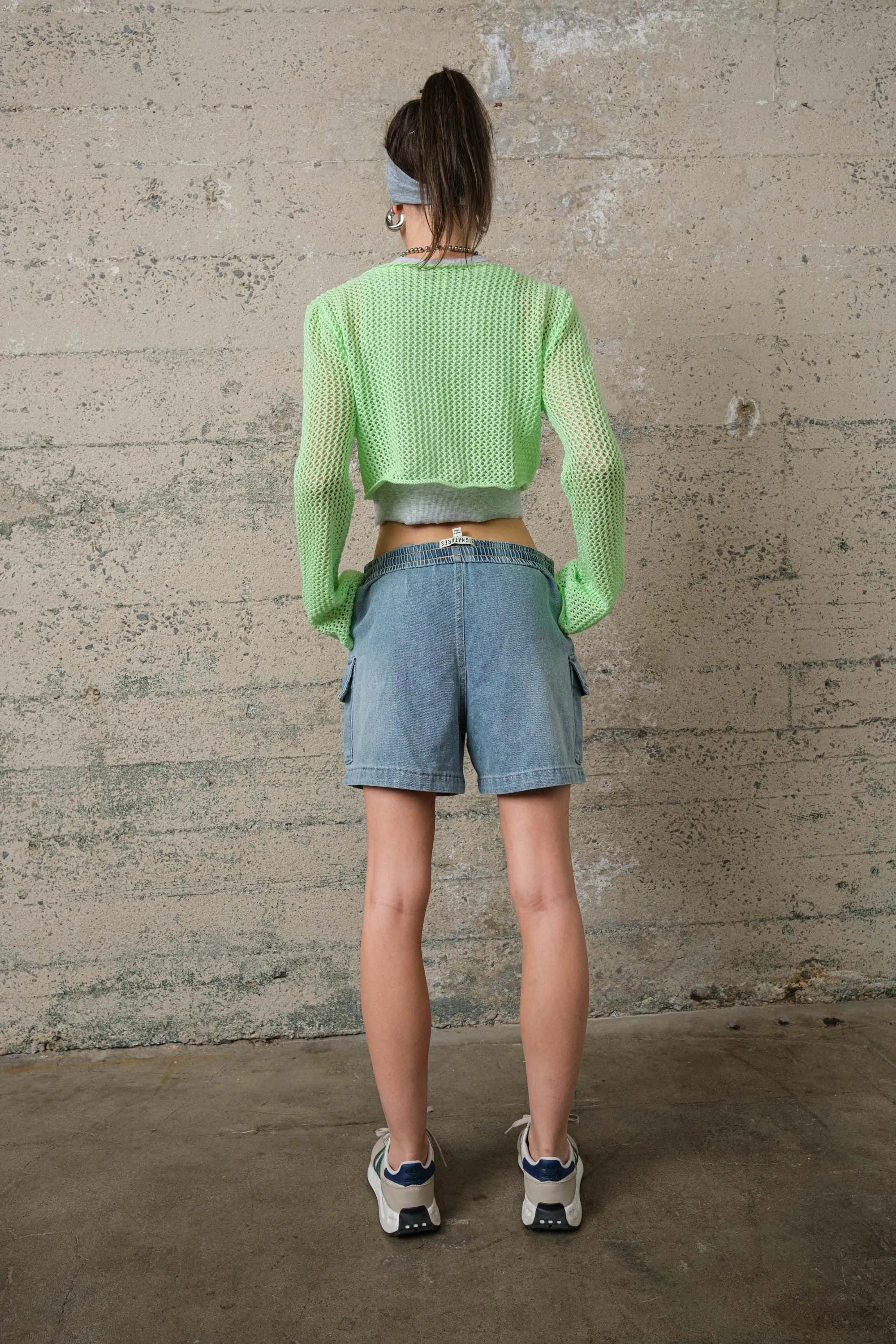 Malibu boatneck crop sweater s6260 apple