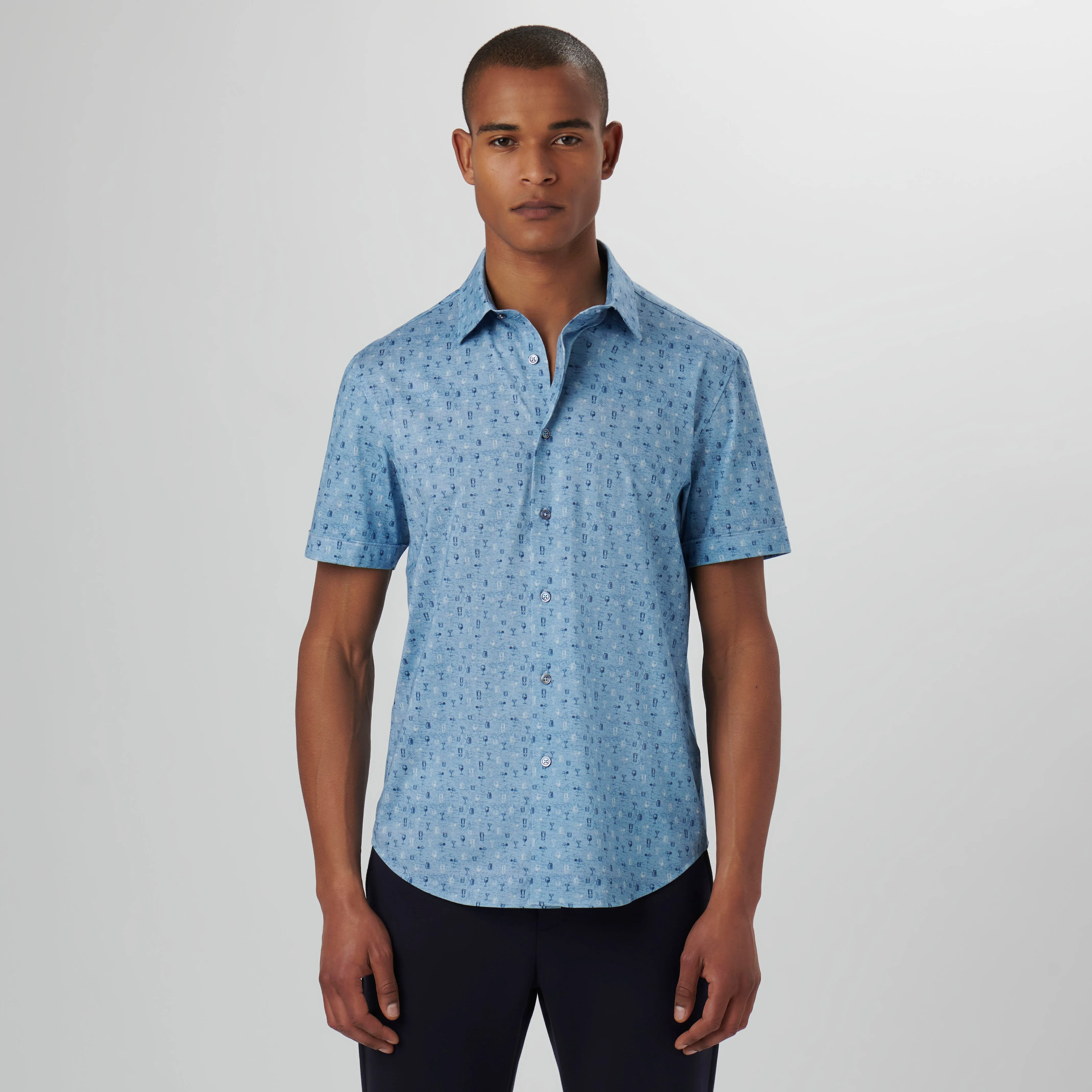 Miles Bar Drinks OoohCotton Short Sleeve Shirt