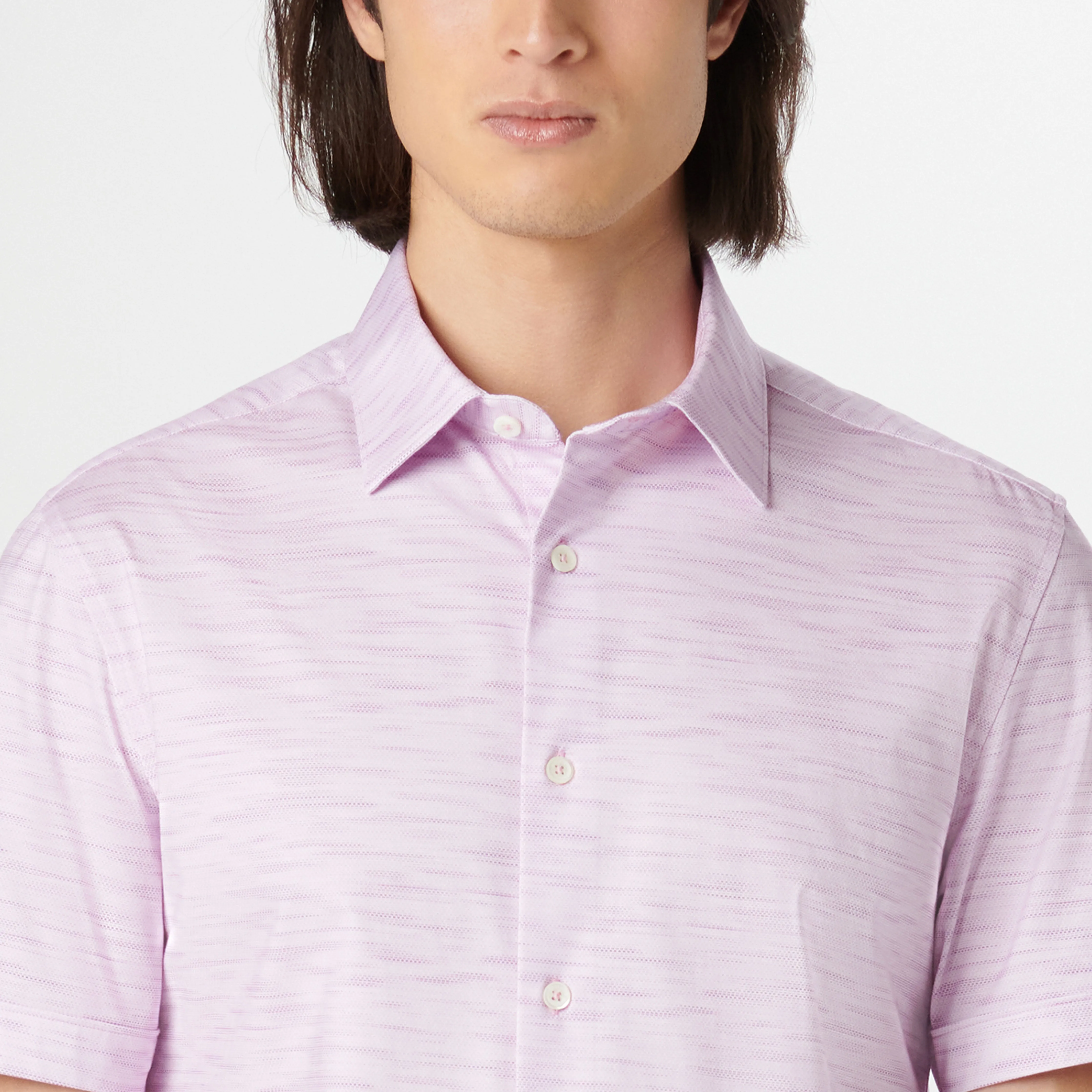 Miles Stitch Print OoohCotton Short Sleeve Shirt