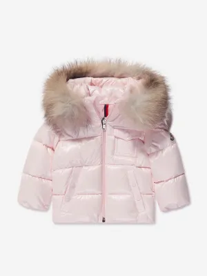 Moncler Enfant Baby Girls Down Padded K2 Jacket in Pink