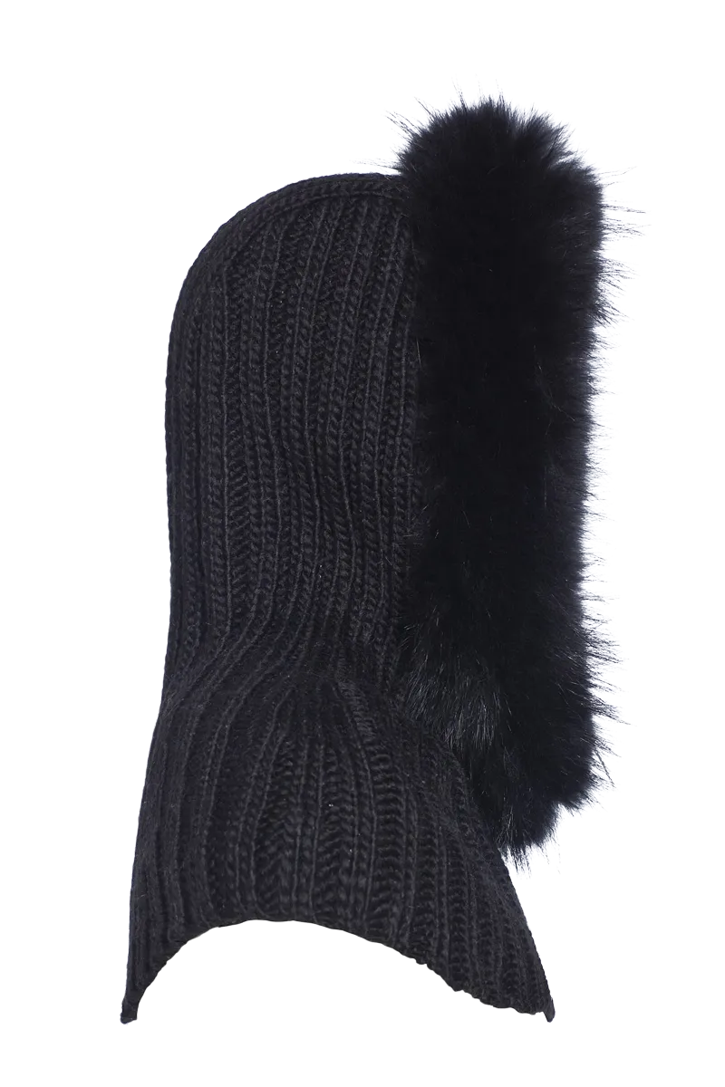 Naomi Hooded Scarf - Fur Trimmed