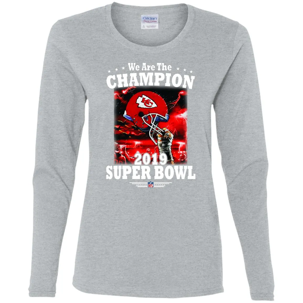 Nfl – Kansas City Chiefs We Are The Champion 2019 Super Bowl Football Women Long Sleeve Shirt