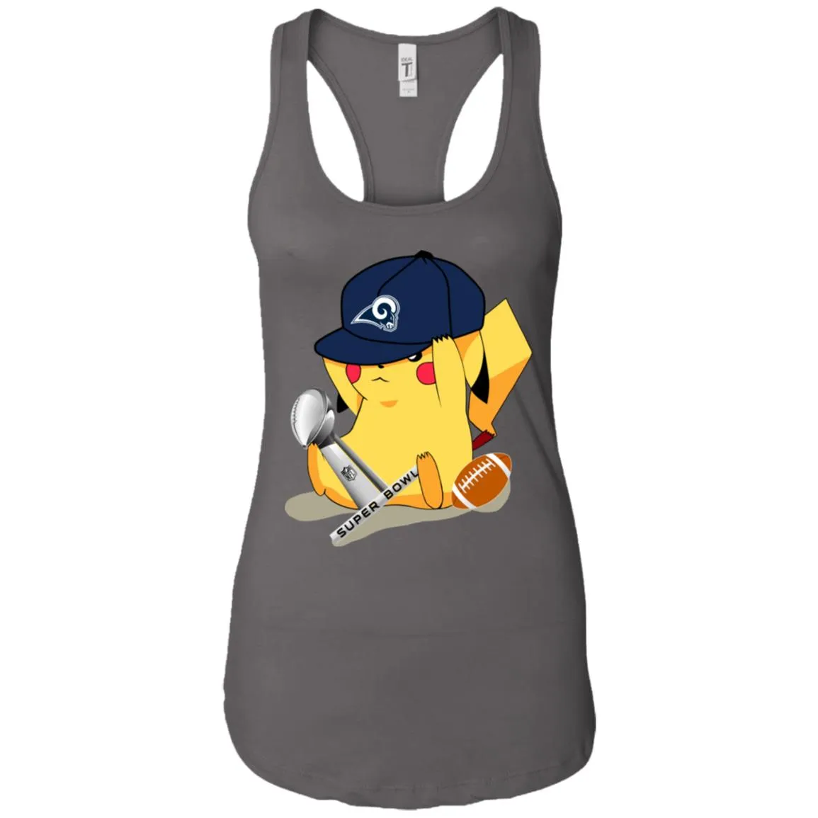 Nfl – Los Angeles Rams Pikachu Super Bowl 2019 Football Women Tank Top