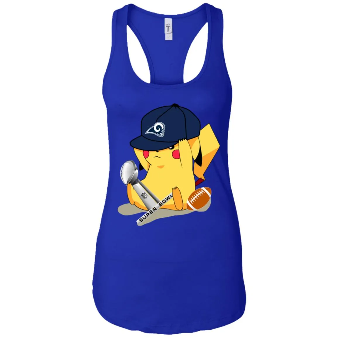 Nfl – Los Angeles Rams Pikachu Super Bowl 2019 Football Women Tank Top