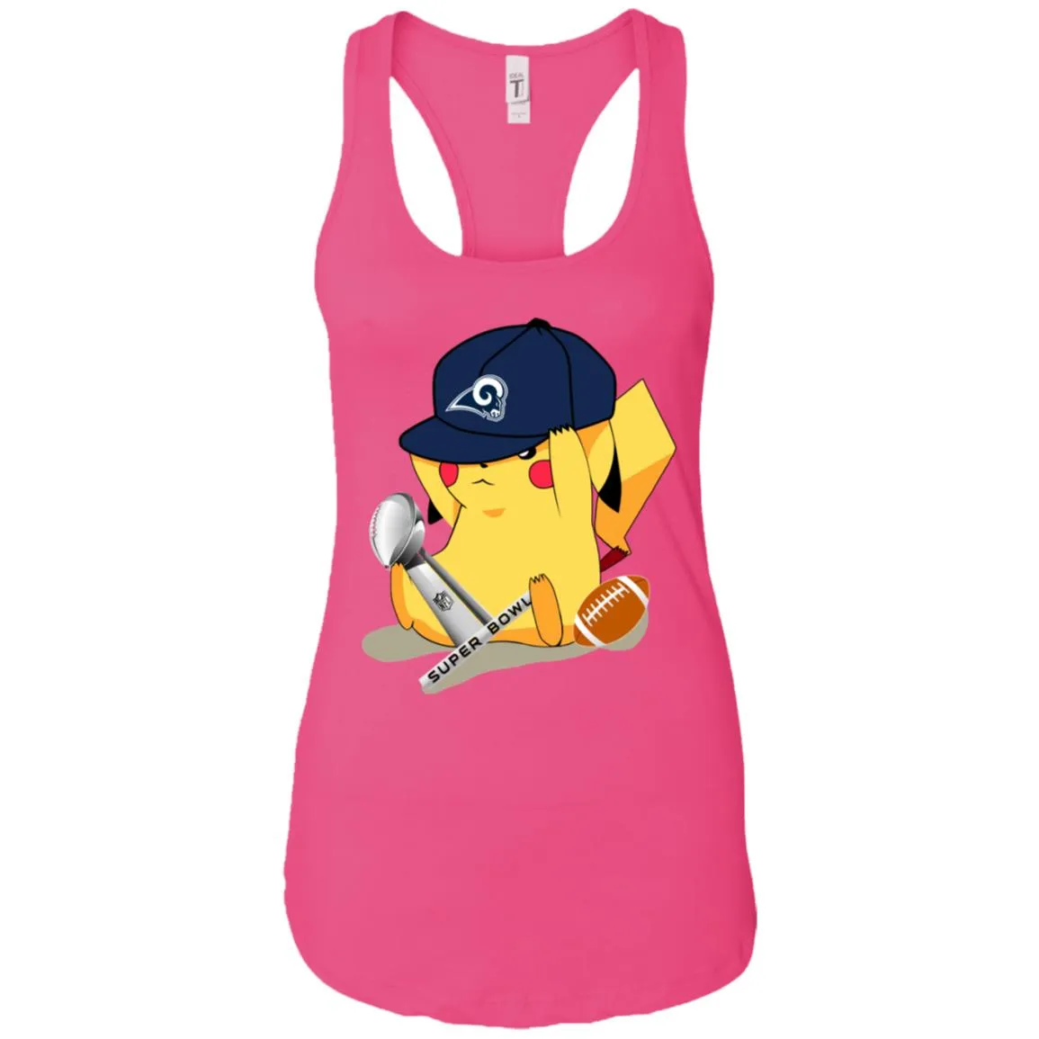 Nfl – Los Angeles Rams Pikachu Super Bowl 2019 Football Women Tank Top